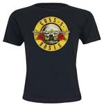 T-Shirt donna Guns N Roses. Classic Bullet Logo