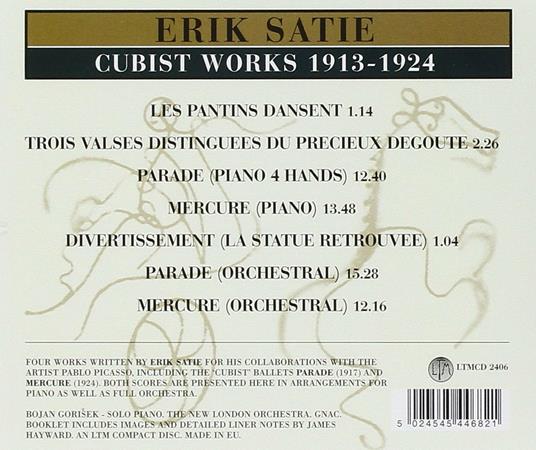 Cubist Works - CD Audio di Erik Satie - 2