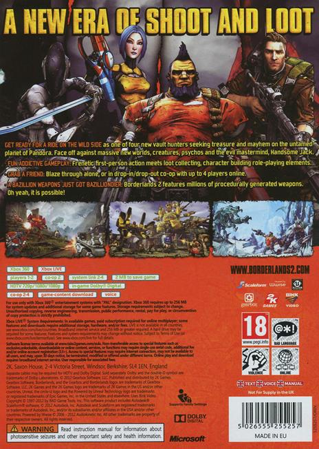 Take-Two Interactive Borderlands 2, xbox 360 ITA - 2