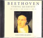 String Quartets Op.18 No.3, Op.18 No.5, Op.95