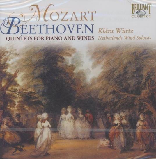 Quintetti per pianoforte e strumenti a fiato - CD Audio di Ludwig van Beethoven,Wolfgang Amadeus Mozart,Klara Würtz,Netherlands Wind Soloists