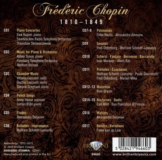 Chopin Complete Edition - CD Audio di Frederic Chopin - 2