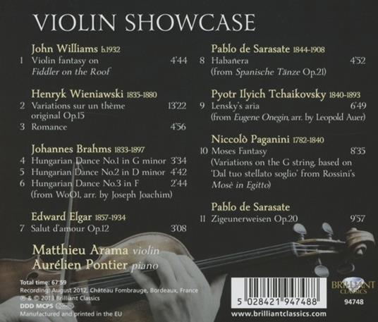 Violin Showcase - CD Audio di Mathieu Arama - 2