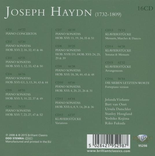 Opere per pianoforte (Integrale) - CD Audio di Franz Joseph Haydn - 2