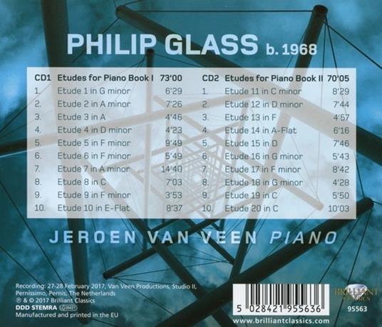 Studi per pianoforte completi - CD Audio di Philip Glass,Jeroen van Veen - 2