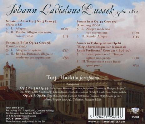 Sonate per Pianoforte vol.4 - CD Audio di Jan Ladislav Dussek - 2
