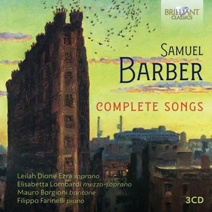 Complete Songs - CD Audio di Samuel Barber