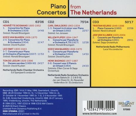 Piano Concertos from the Netherlands - CD Audio di Netherlands Radio Philharmonic Orchestra - 2