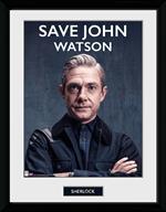 Stampa In Cornice 30x40 cm. Sherlock. Save John Watson