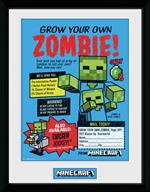 Stampa in cornice 30 x 40 cm Minecraft. Grow Your Own Zombie