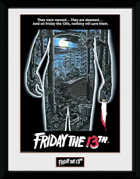Stampa In Cornice 30x40cm Friday The 13Th. Poster