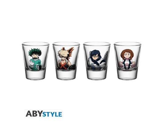 My Hero Academia Set of 4 shooters Heroes - Bicchieri da Shot - ABYstyle