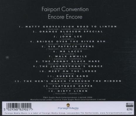 Encore Encore - CD Audio di Fairport Convention - 2