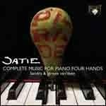 Musica per pianoforte a 4 mani - CD Audio di Erik Satie,Sandra van Veen,Jeroen van Veen