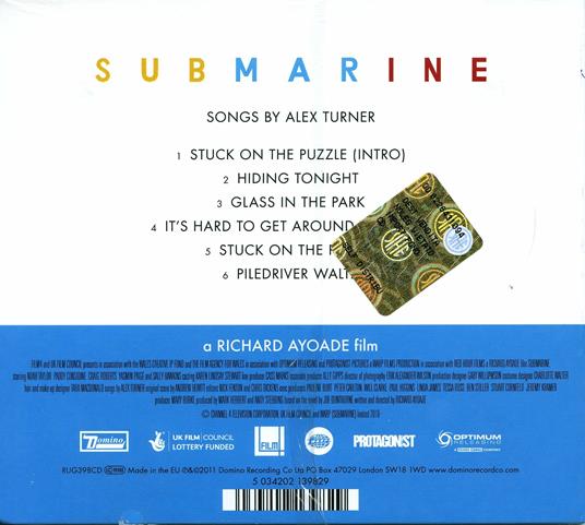 Submarine (Colonna sonora) (Ep) - CD Audio di Alex Turner - 2