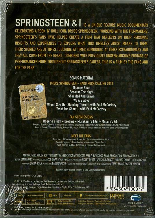 Bruce Springsteen & I (DVD) - DVD di Bruce Springsteen - 2