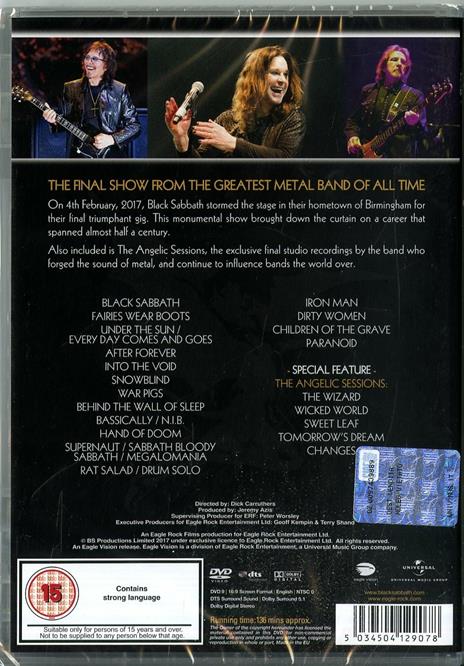 The End (DVD) - DVD di Black Sabbath - 2
