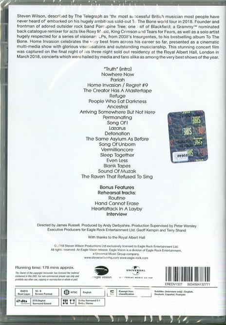 Home Invasion. In Concert (DVD) - DVD di Steven Wilson - 2