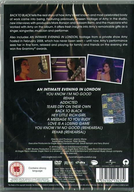 Back to Black (DVD) - DVD di Amy Winehouse - 2
