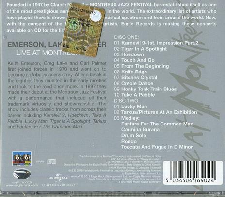 Live at Montreux 1997 - CD Audio di Emerson Lake & Palmer - 2