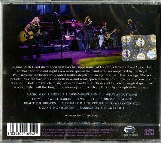 Live at the Royal Albert Hall - CD Audio di Heart - 2