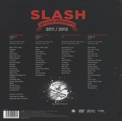 Slash 2011-2012 (feat. Miles Kennedy & the Conspirators) - CD Audio + DVD di Slash,Conspirators,Miles Kennedy - 2