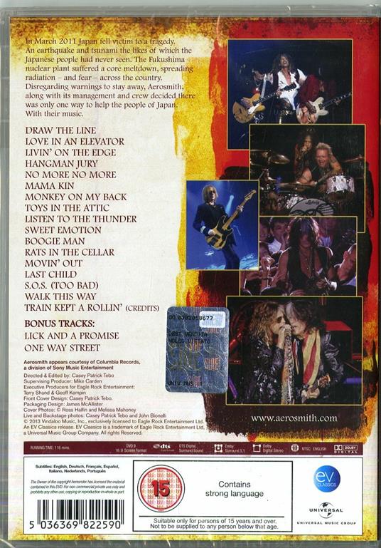 Rock for the Rising Sun (DVD) - DVD di Aerosmith - 2