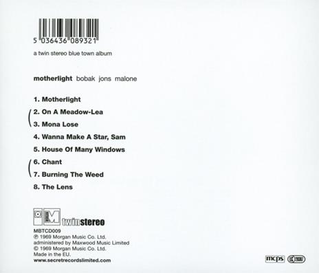 Motherlight - CD Audio di Bobak-Jons-Malone - 2