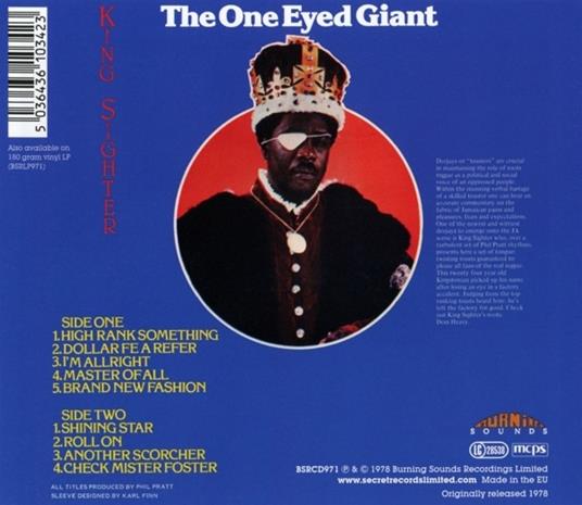 One Eyed Giant - CD Audio di King Sighter - 2