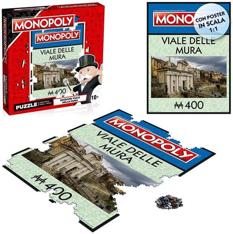 Puzzle - Tabellone Monopoly - Bergamo - 1000 Pc - 2