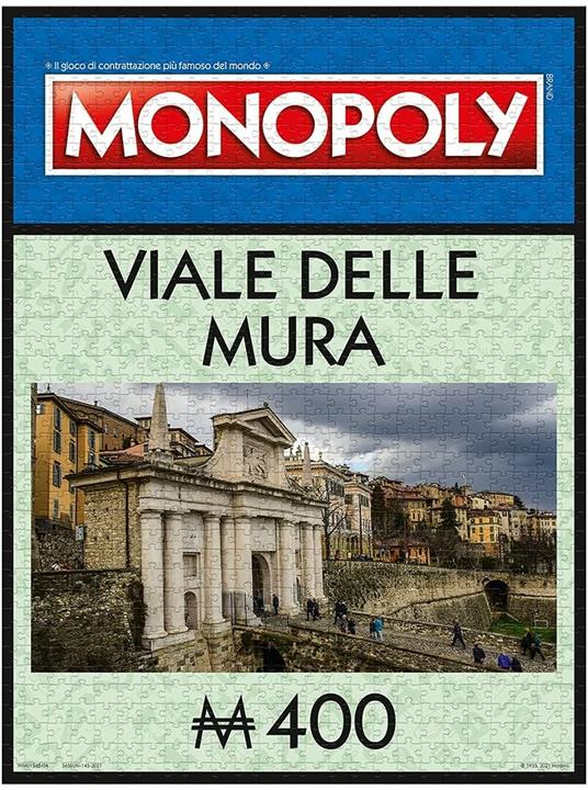 Puzzle - Tabellone Monopoly - Bergamo - 1000 Pc - 3