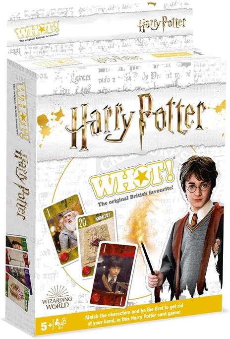 Winning Moves - Harry Potter WHOT! Gioco di carte, edizione italiana, gioco di carte per famiglie, 6 anni
