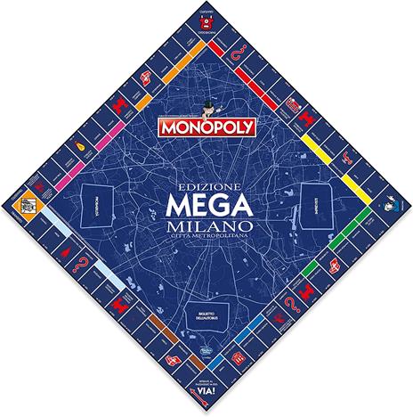 Monopoly - Edizione mega Milano città metropolitana. Gioco da tavolo - 3