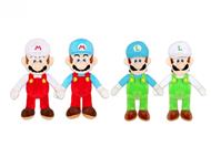 Nintendo: Super Mario Peluche Mario E Luigi Fuoco/Ghiaccio 25Cm (Assortimento)