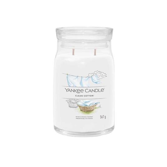 Yankee Candle Candela Grande Signature Clean Cotton - Yankee Candle - Idee  regalo