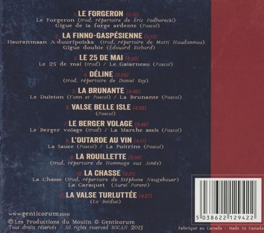 Enregistre Live - CD Audio di Genticorum - 2