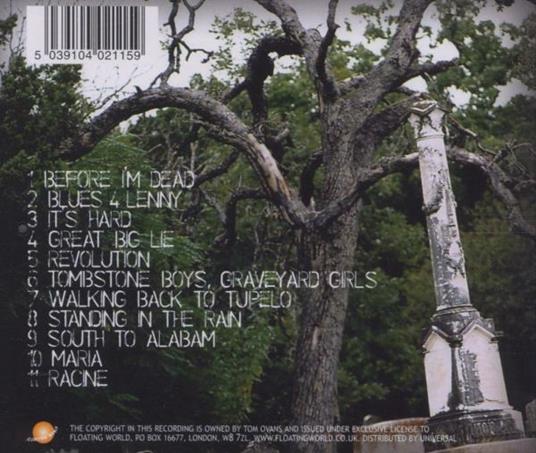 Tombstone Boys, Graveyard Girls - CD Audio di Tom Ovans - 2