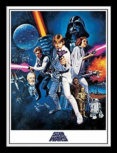 Stampa In Cornice Star Wars A New Hope One Sheet
