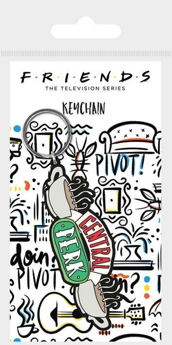 Pyramid Friends (Central Perk Sketch) Rubber Keychain Merchandising Ufficiale