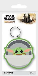 Star Wars: The Mandalorian RK39061C, portachiavi in gomma (Baby Yoda), multicolore, 4,5 x 6 cm