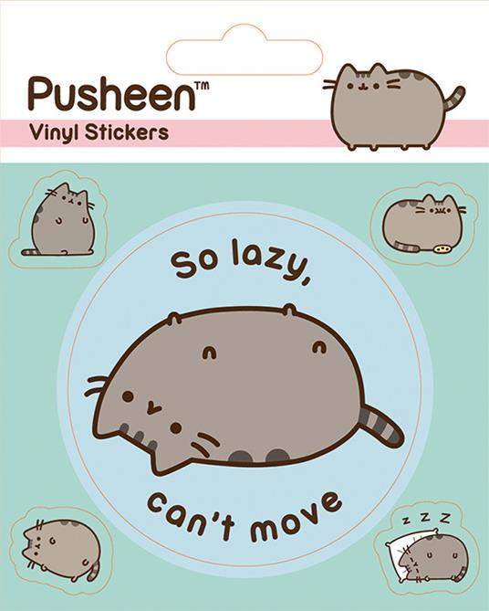 Set Adesivi 12,5X10 Cm Pusheen. Lazy