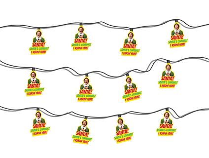 Elf: I Know Him String Lights Striscia Luci Decorative