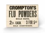 Stampa su legno 59 x 40 cm Compton'S Flu Powders