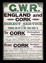 Stampa in cornice 30 x 40 cm Gwr England & Cork