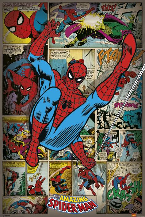 Poster Marvel Comics. Spider-Man Retro