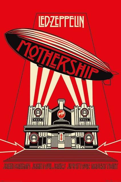 Poster Led Zeppelin (Mothership Red)