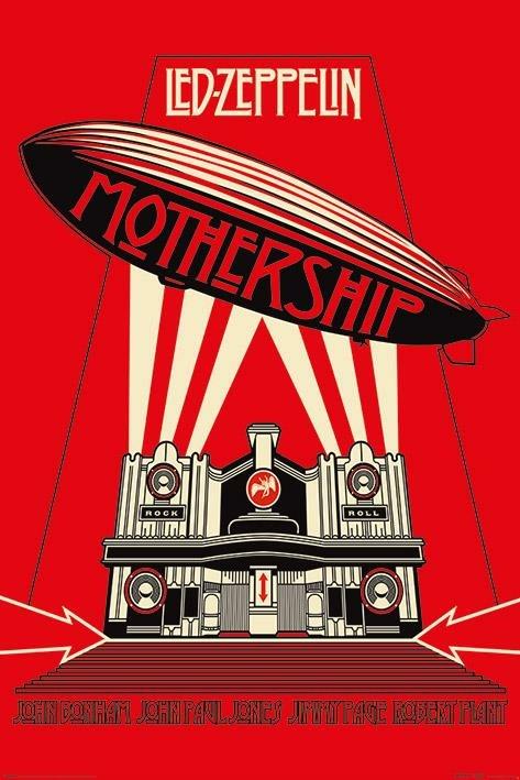 Poster Led Zeppelin (Mothership Red)
