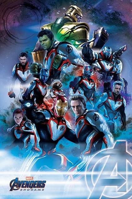 Poster 40X50 Cm Marvel: Avengers Endgame Suits