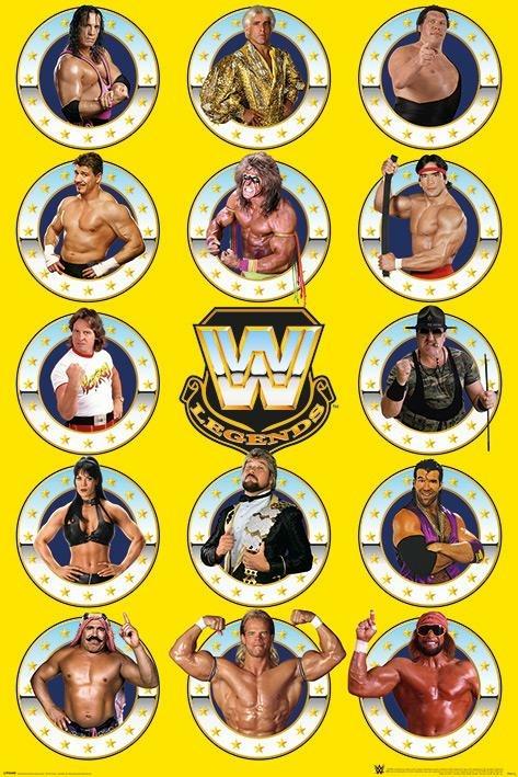 Pyramid WWE: Legends Chrome (Maxi Poster 61x91,5cm) Merchandising Ufficiale