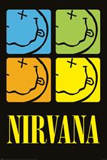 Nirvana: Pyramid - Smiley Squares (Poster Maxi 61X91,5 Cm)